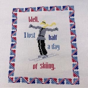 Handmade cross stitch artwork